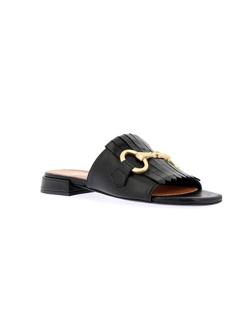 sabot da donna in pelle nera CHAMP DE FLEURS | 04.20Y